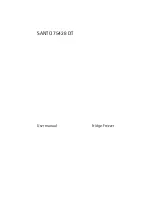 Electrolux SANTO 75428 DT User Manual preview
