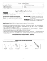 Предварительный просмотр 2 страницы Electrolux SATF7000FS1 Installation Instructions Manual