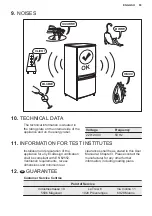 Предварительный просмотр 93 страницы Electrolux SB318NFCN User Manual