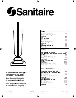 Preview for 1 page of Electrolux #SC888K - San Commercial Upright Vacuum Owner'S Manual