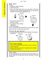 Предварительный просмотр 6 страницы Electrolux SG429 Operating And Installation Instructions