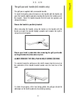 Предварительный просмотр 9 страницы Electrolux SG429 Operating And Installation Instructions