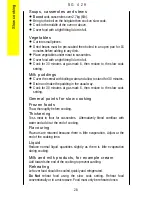 Предварительный просмотр 28 страницы Electrolux SG429 Operating And Installation Instructions