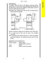 Предварительный просмотр 37 страницы Electrolux SG429 Operating And Installation Instructions