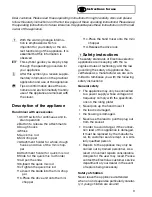 Preview for 3 page of Electrolux SHM 305 Instruction Book