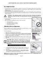 Preview for 16 page of Electrolux Side-By-Side Refrigerator Care And Use Information