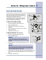 Preview for 17 page of Electrolux Side by Side Refrigerator Service Manual