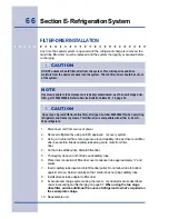 Preview for 74 page of Electrolux Side by Side Refrigerator Service Manual