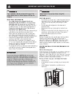 Preview for 3 page of Electrolux Side by Side Refrigerator Use & Care Manual