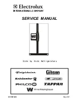 Electrolux Side by Side Refrigerators Service Manual предпросмотр