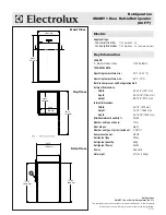 Preview for 2 page of Electrolux SMART 726378 Specification Sheet