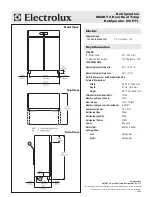 Предварительный просмотр 2 страницы Electrolux SMART 726484 Specification Sheet