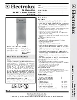 Electrolux SMART 726597 Specification Sheet preview