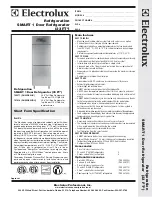 Electrolux SMART 726677 Specification Sheet preview