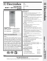 Electrolux SMART 726678 Specification Sheet preview