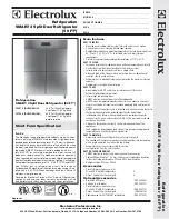 Preview for 1 page of Electrolux SMART 726679 Specification Sheet