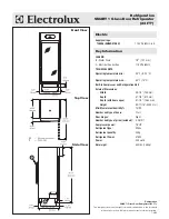 Предварительный просмотр 2 страницы Electrolux SMART 726886 Specification Sheet