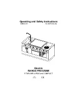 Electrolux STARLINE COMPACT 158 Operating And Safety Instructions Manual preview