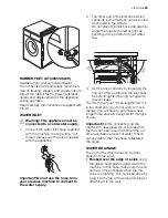 Предварительный просмотр 23 страницы Electrolux Steam System EWF 167583 W User Manual