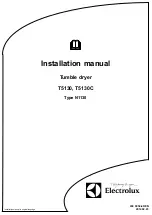 Preview for 1 page of Electrolux T5130 Installation Manual