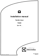 Electrolux T5290 Installation Manual preview