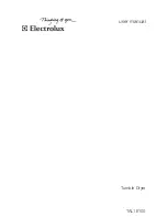 Preview for 1 page of Electrolux TAL1E100 User Manual