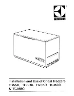 Preview for 1 page of Electrolux TC1150 Installation And Use Manual