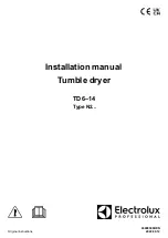 Preview for 1 page of Electrolux TD6-14 Installation Manual