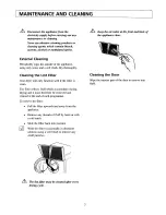 Предварительный просмотр 9 страницы Electrolux TDV 850 Instruction Book