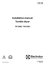 Preview for 1 page of Electrolux TE1220E Installation Manual