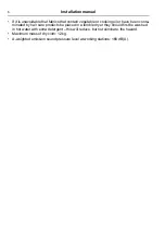 Preview for 6 page of Electrolux TE1220E Installation Manual