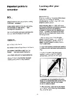 Preview for 14 page of Electrolux TF1118D User Handbook Manual