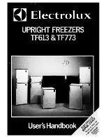 Electrolux TF613 User Handbook Manual preview