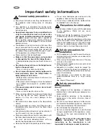 Preview for 4 page of Electrolux TG 050 Instruction Book