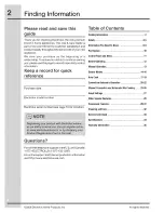 Preview for 2 page of Electrolux TINSEB493MRR2 Use & Care Manual