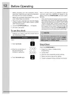 Preview for 12 page of Electrolux TINSEB493MRR2 Use & Care Manual