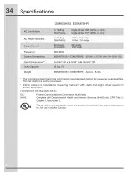 Preview for 34 page of Electrolux TINSEB493MRR2 Use & Care Manual