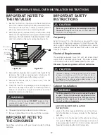 Preview for 2 page of Electrolux TINSEB504MRR0 Installation Instructions Manual