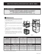 Preview for 5 page of Electrolux TINSEB504MRR0 Installation Instructions Manual