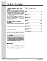 Preview for 2 page of Electrolux TINSLB024MRR0 Use & Care Manual