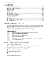 Preview for 60 page of Electrolux TK139 User Manual