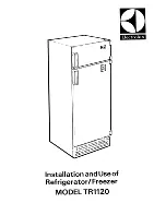 Electrolux TR1120 Installation And Use Manual preview