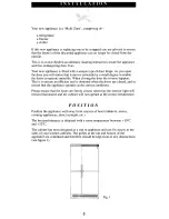 Preview for 5 page of Electrolux TR1770 Multi-zone Instructions Manual