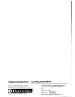 Preview for 20 page of Electrolux TR915A User Handbook Manual