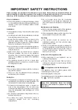 Preview for 3 page of Electrolux TRICITY BENDIX TB 25 TR Operating & Installation Instructions Manual