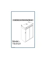 Electrolux TS-5121 Installation And Operating Manual preview