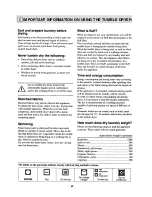 Preview for 8 page of Electrolux Tumble dryer Instruction Booklet