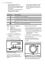 Preview for 38 page of Electrolux TW5459F User Manual