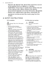 Preview for 6 page of Electrolux TWL3E301 User Manual