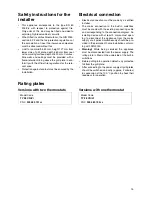 Preview for 15 page of Electrolux TY 38 CN/Vi Operating And Installation Instructions